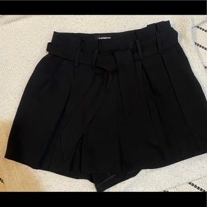 Black mini shorts